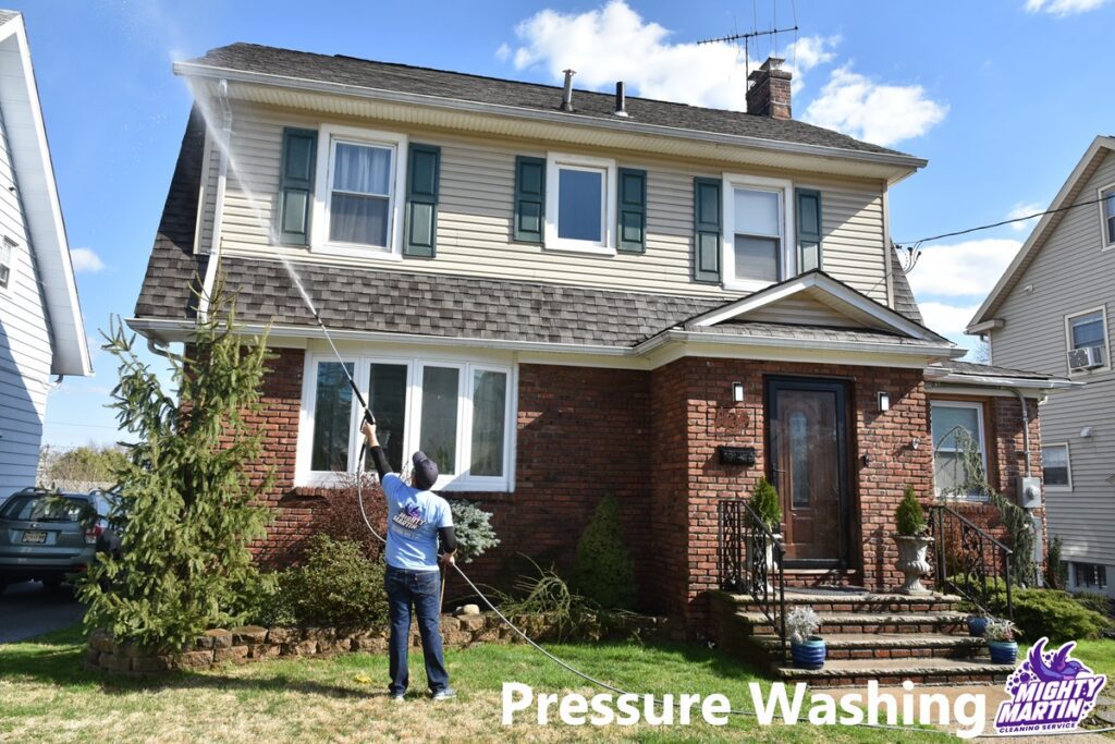 Power Washing as exterior house cleaning